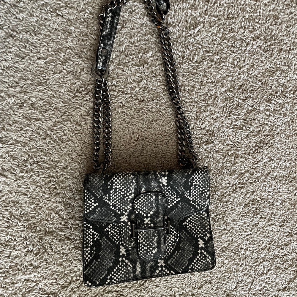 Sam Edelman Crossbody Shoulder Chain Python Bag - image 6